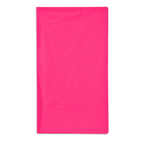 Raspberry Pink Paper Dinner Napkins, 2-Ply, 15