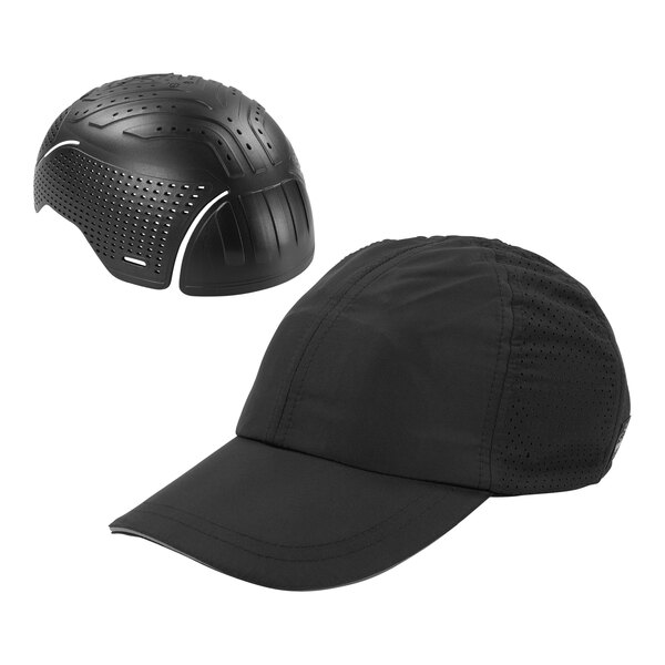 Ergodyne Skullerz 8947 Black Light Weight Baseball Hat and Bump Cap Insert 23452 - Extra Large / 2X