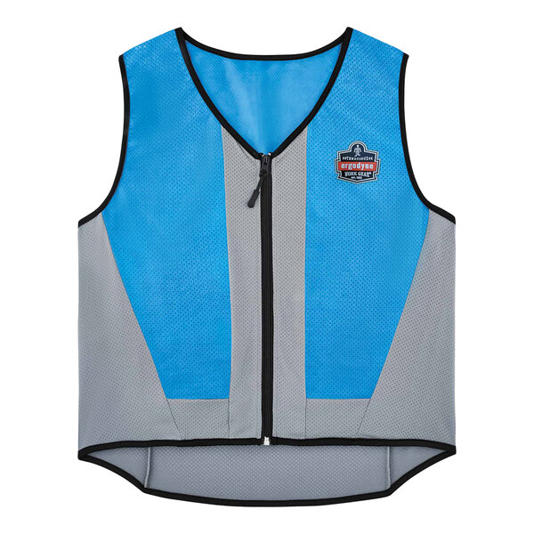 Ergodyne Chill-Its 6667 PVA Wet Evaporative Cooling Vest with Zipper Closure 12695 - Extra Large