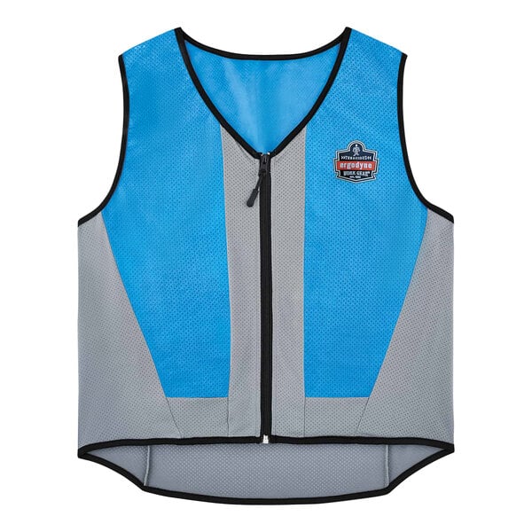 Ergodyne Chill-Its 6667 PVA Wet Evaporative Cooling Vest with Zipper Closure 12697 - 3X