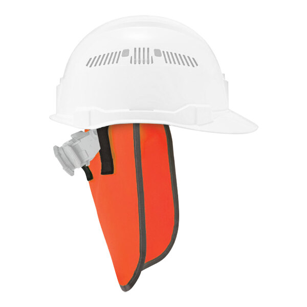 Ergodyne GloWear 8006 Hi-Vis Orange Hard Hat Neck Shade with Reflective Trim 29061