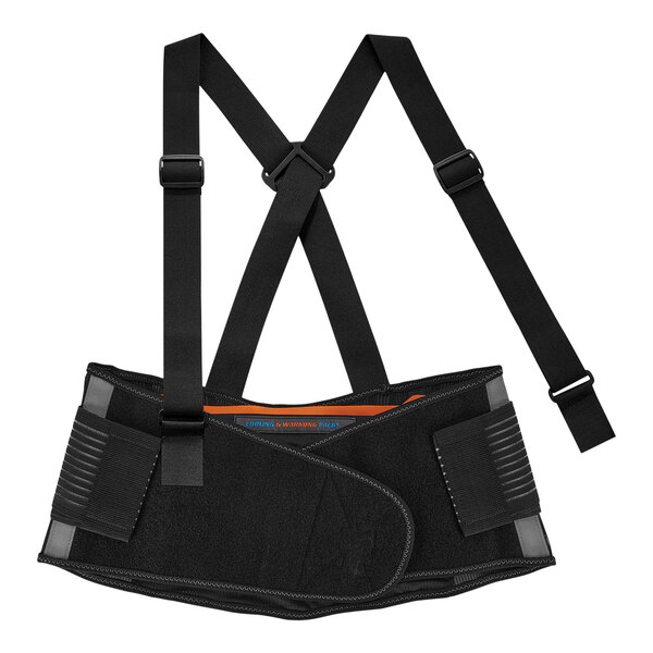 Ergodyne ProFlex 1675 Black Back Support Brace with Cooling / Warming Pack 11119 - Extra Small