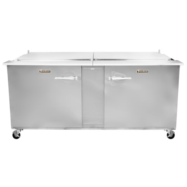 Traulsen UST7230-LR 72" 1 Left Hinged 1 Right Hinged Door Refrigerated Sandwich Prep Table