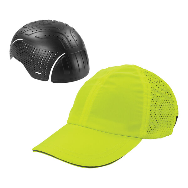 Ergodyne Skullerz 8947 Lime Light Weight Baseball Hat and Bump Cap Insert 23458 - Extra Large / 2X