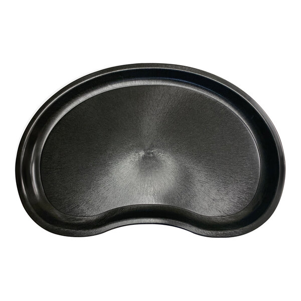HS Inc. 28 3/4" x 18 3/4" Black Bean Curved Plastic Sheet Tray HS1078