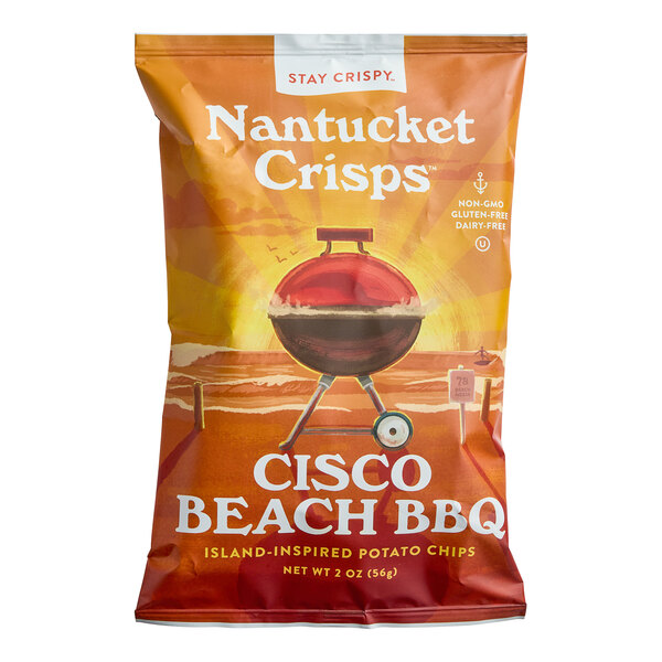 Nantucket Crisps Cisco Beach BBQ Potato Chips 2 oz. 15/Case