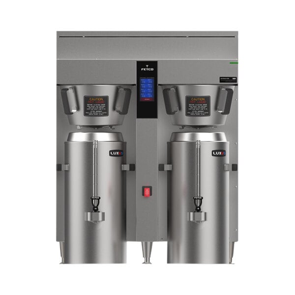 Fetco CBS-2262 NG Series Twin Automatic Digital Coffee Brewer with Metal Brew Basket - 208/240V, 13,500-18,000W