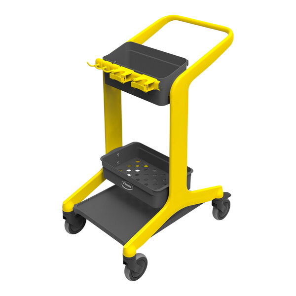 Vikan HyGo Yellow Mobile Cleaning Station 57006