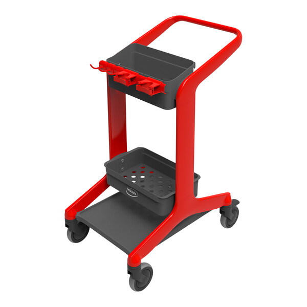 Vikan HyGo Red Mobile Cleaning Station 57004