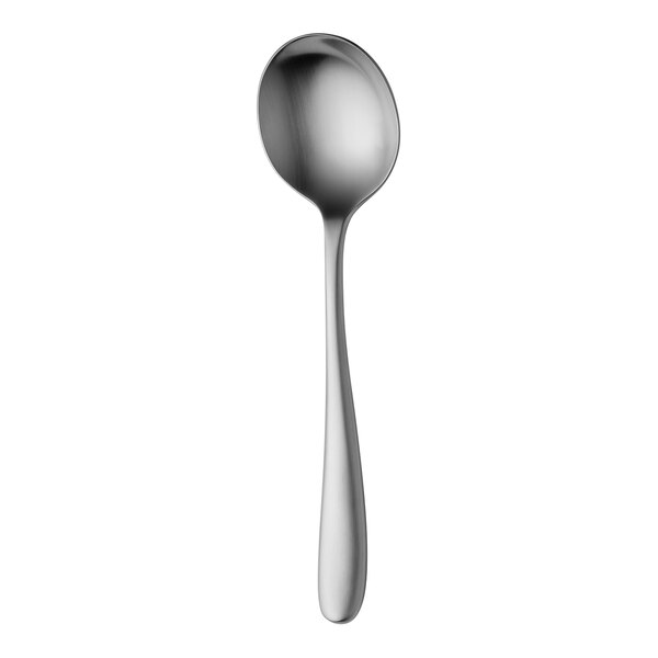 Sola the Netherlands Siena Satin 6 7/8" 18/10 Stainless Steel Extra Heavy Weight Bouillon Spoon - 12/Case