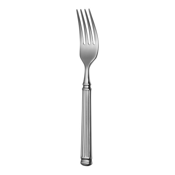 Sola the Netherlands Facette 7 1/16" 18/10 Stainless Steel Extra Heavy Weight Salad / Dessert Fork - 12/Case