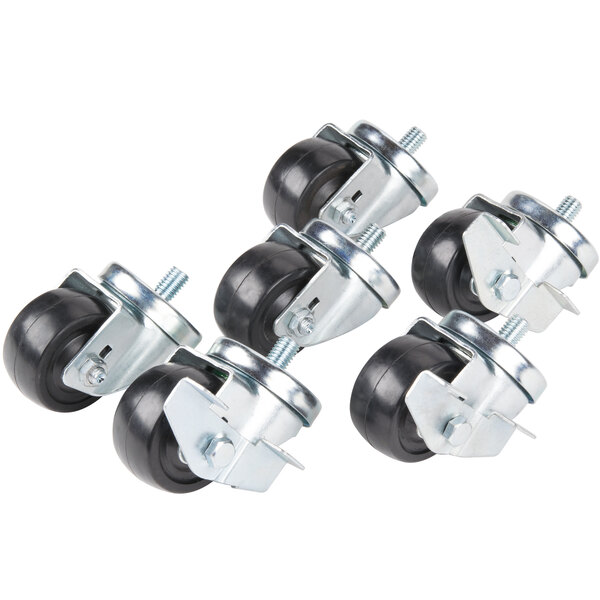 Traulsen CK25 3 1/2" Swivel Casters for 60" and 72" U-Series Refrigerators and Freezers - 6/Set