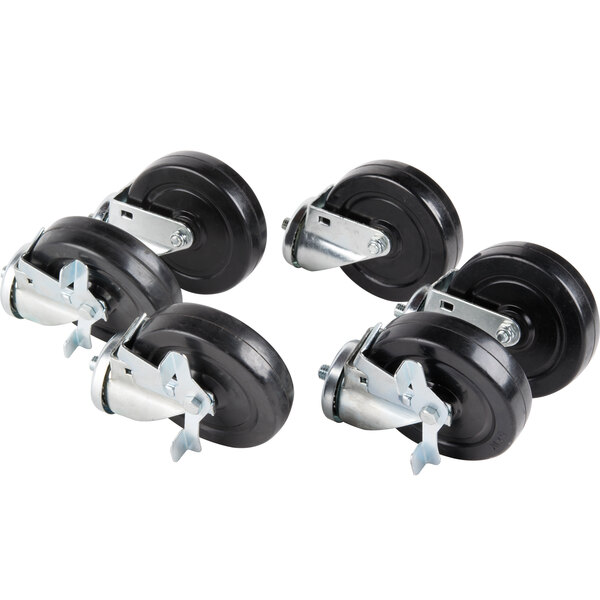 Traulsen CK21 6" Swivel Casters for 60" and 72" U-Series Refrigerators and Freezers - 6/Set