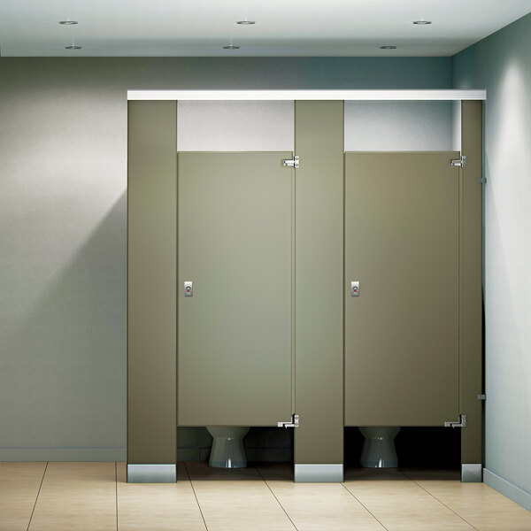 American Specialties, Inc. Custom Black Core Phenolic Stall Partition