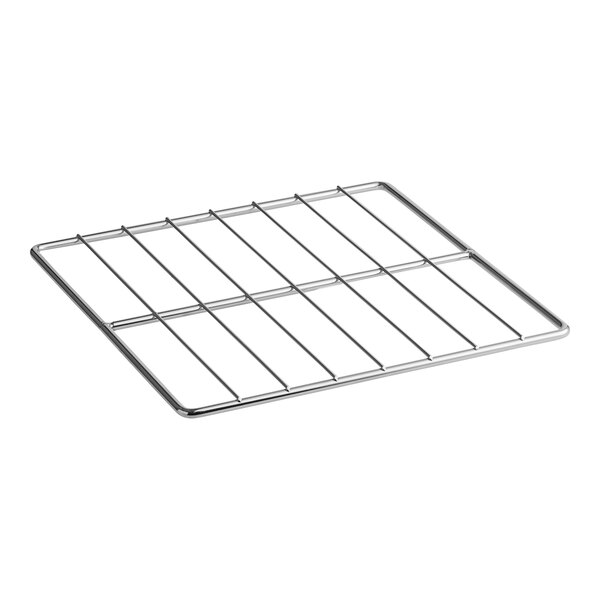 An Avantco metal wire crumb rack with four bars.