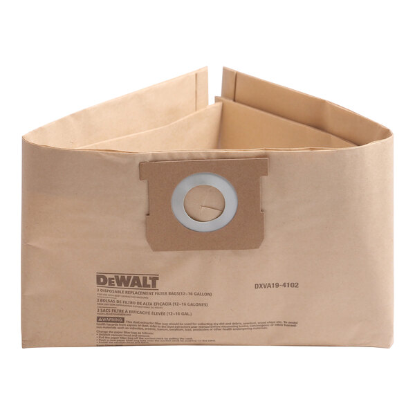 DeWalt DXVA194102 Disposable Filter Bag for 1216 Gallon DXV Series