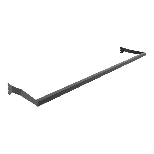 Econoco Aspect 45 1/4" x 11 1/2" Matte Black Hangrail for Select 48" Merchandisers and Outriggers APHR4811MAB