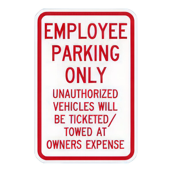 Tenant Raly Signs Wall Mounted 7343 2 Pack Reserved Tenants Only Sign 18x12 Inches ...