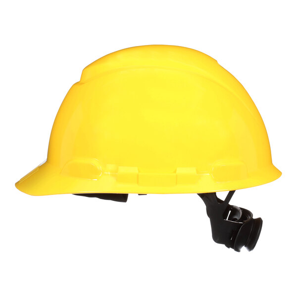 3M SecureFit™ Yellow Non-Vented Cap Brim Hard Hat with 4-Point Ratchet Suspension 70007082939