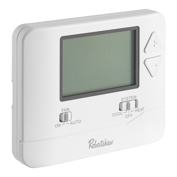 Robertshaw Pro-Series Dual-Powered Non-Programmable 1H / 1C Digital Wall Thermostat RS8110 - 24V