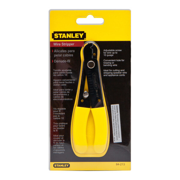 Stanley 5" Yellow / Black Wire Stripper / Cutter 84-213