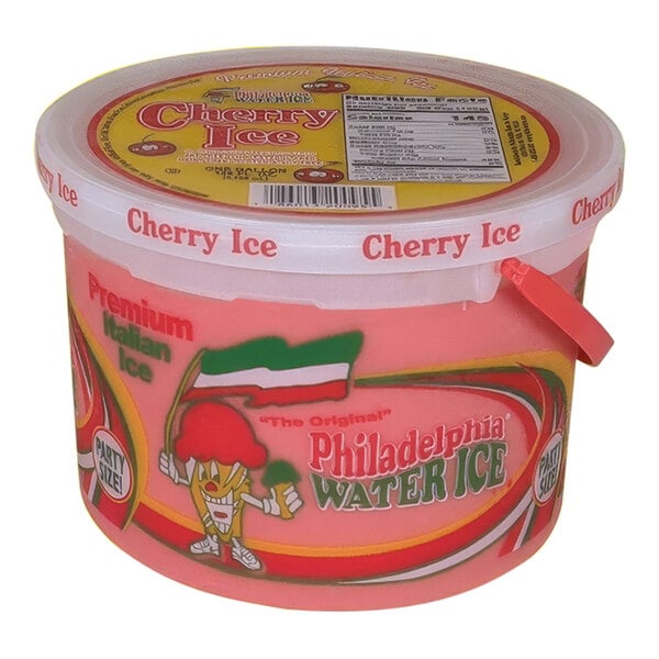 Philadelphia Water Ice Cherry Italian Ice 1 Gallon