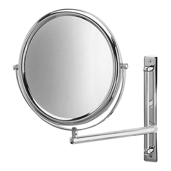 Jerdon 9" Round Chrome 2-Sided Wall-Mount Mirror
