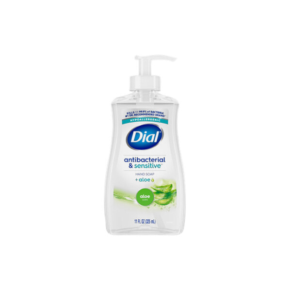 Dial Antibacterial & Sensitive DIA20946 11 fl. oz. Aloe Liquid Hand Soap