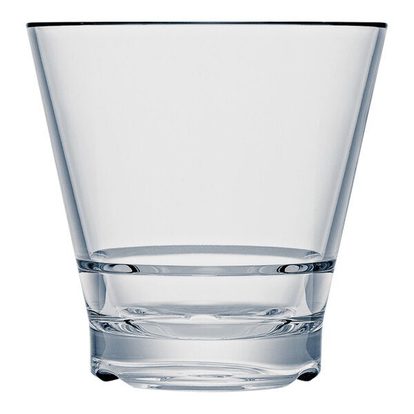 Strahl CapellaStack from Steelite International 12 oz. Plastic Stackable Rocks / Double Old Fashioned Glass - 12/Pack