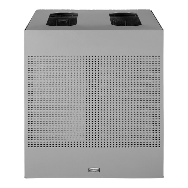 Rubbermaid Silhouettes 2182675 34 Gallon Stardust Silver Metallic Steel