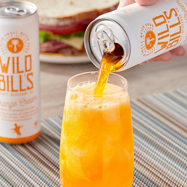 Wild Bill's Craft Beverage Co. Orange Cream Soda 12 fl. oz. - 12/Case