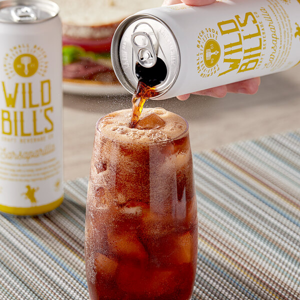 Wild Bill's Craft Beverage Co. Sarsaparilla Soda 12 fl. oz. - 12/Case