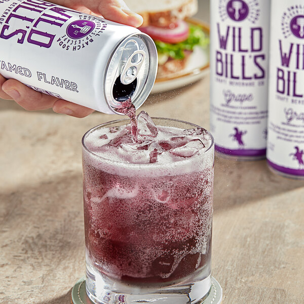 Wild Bill's Craft Beverage Co. Grape Soda 12 fl. oz. - 12/Case