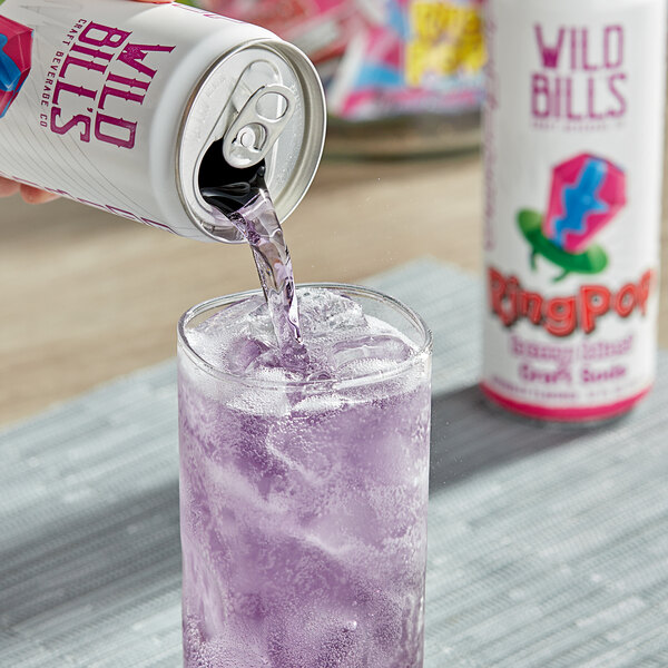 Wild Bill's Craft Beverage Co. Ring Pop Berry Blast Soda 12 fl. oz. - 12/Case