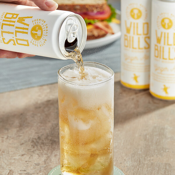 Wild Bill's Craft Beverage Co. Ginger Ale Soda 12 fl. oz. - 12/Case