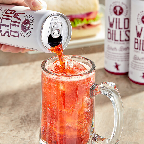 Wild Bill's Craft Beverage Co. Birch Beer Soda 12 fl. oz. - 12/Case