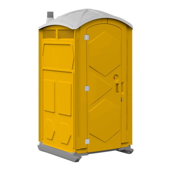 J & J Echo One ET701101X2108 Yellow Portable Restroom - Assembled