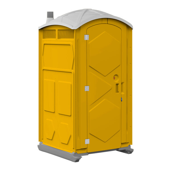 J & J Echo One ET801101X2108 Yellow Portable Restroom - Knockdown