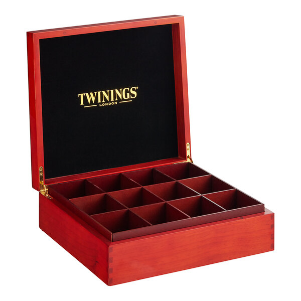 Twinings 12 Compartment Wooden Tea Chest