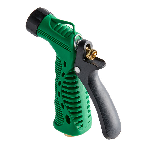 A Regency green and black plastic garden spray nozzle.