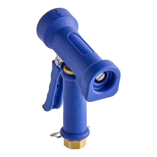 A blue plastic Regency heavy-duty adaptor for water spray nozzles with a handle.