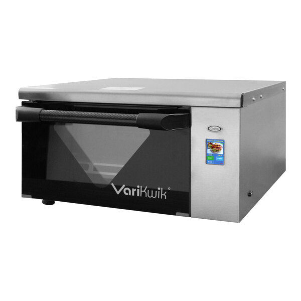 Cadco VariKwik VK-120-SS Stainless Steel Countertop High-Speed Oven with Touchscreen - 1,650W, 120V