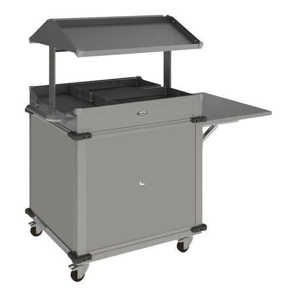 Cadco MobileServ 63 1/4" x 31 1/4" Mobile Grab and Go Food Cart with 2