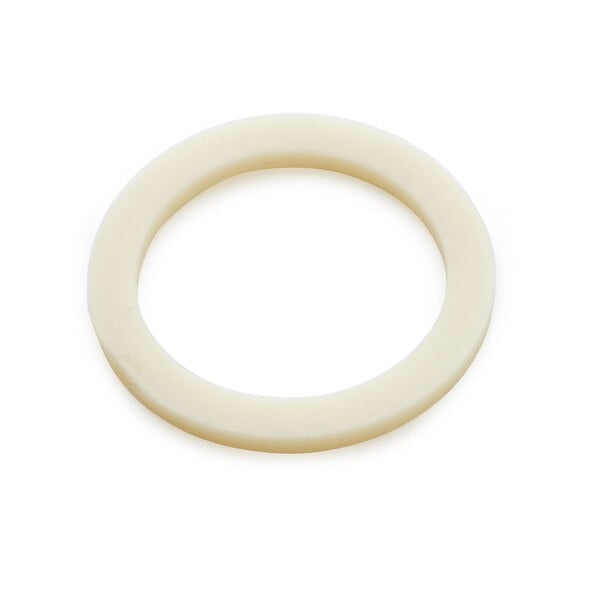 A white round rubber washer.