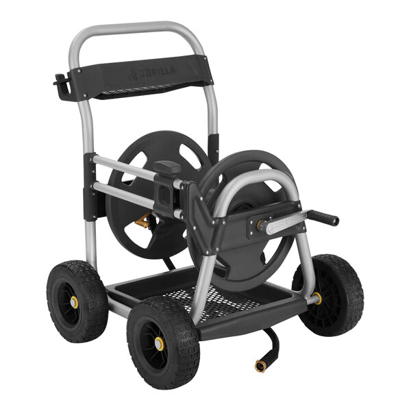 Gorilla GRC250G HeavyDuty Anodized Aluminum Hose Reel Cart for 250