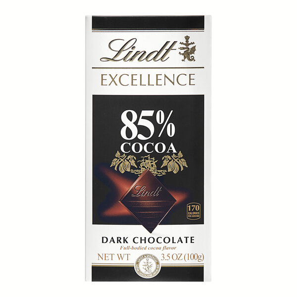 Lindt Triangle Lindt Excellence 85% Cocoa Dark Chocolate Bar 3.5 oz. - 144/Case