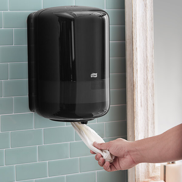 Tork Elevation 559028A Black Wall-Mount Center Pull Hands-Free