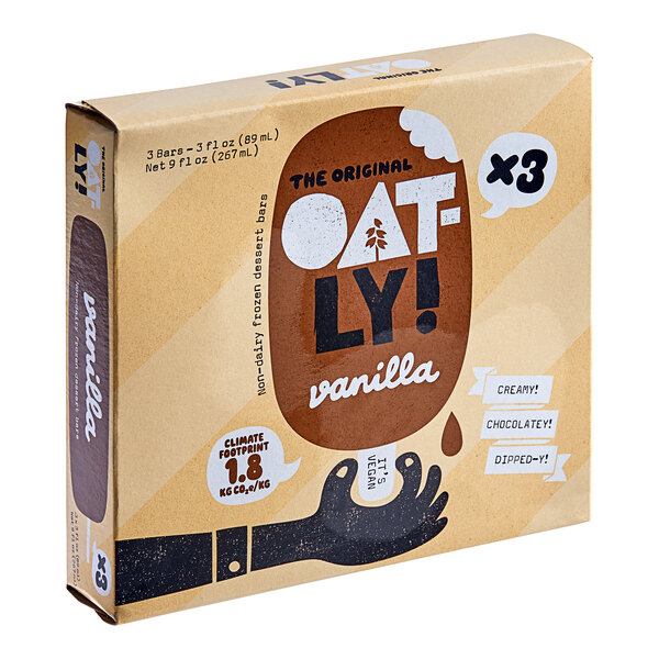 Oatly PlantBased ChocolateDipped Vanilla Oat Milk Ice Cream Bar 3 oz