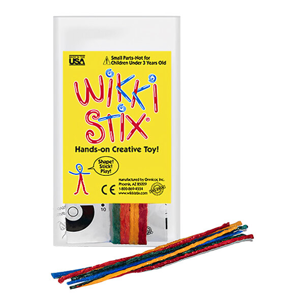 Wikki Stix 250 Mini Play Packs - Assorted Colors With Activity Sheets