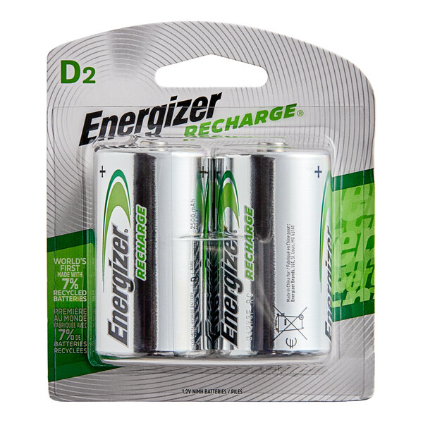 8-Pack C Energizer Recharge NiMH (2500 mAh) Batteries (4 Cards of 2